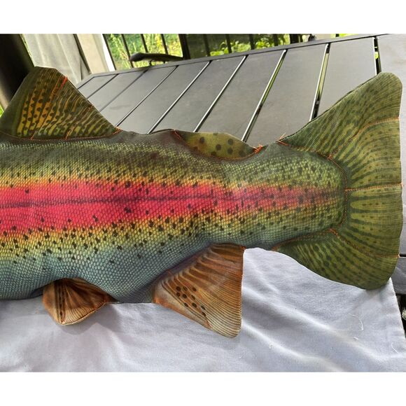 Rainbow Trout Fish Accent Pillow - Picture 4 of 9